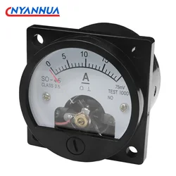 SO45-V Analog Round Type DC Voltmeter 5V 10V 15V 20V 25V 30V 50V 47*47mm  Mechanical DC Meter