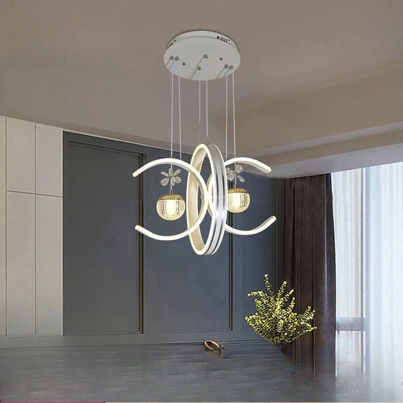 Modern Simple Creative Nordic LED Chandelier for Living Room and Dining Room Luxury Light Fixture from Zhongshan Ancient Town