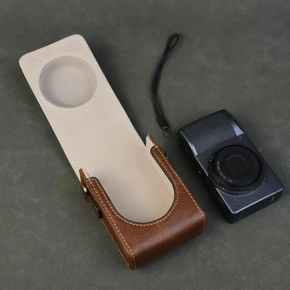 حافظة جلدية PU عالمية لهاتف سوني ZV1F/ZV1/Ricoh GR IIIx/Ricoh GR III II حقيبة كاميرا لكانون Sx740 G7x2 3 الغطاء الواقي #6