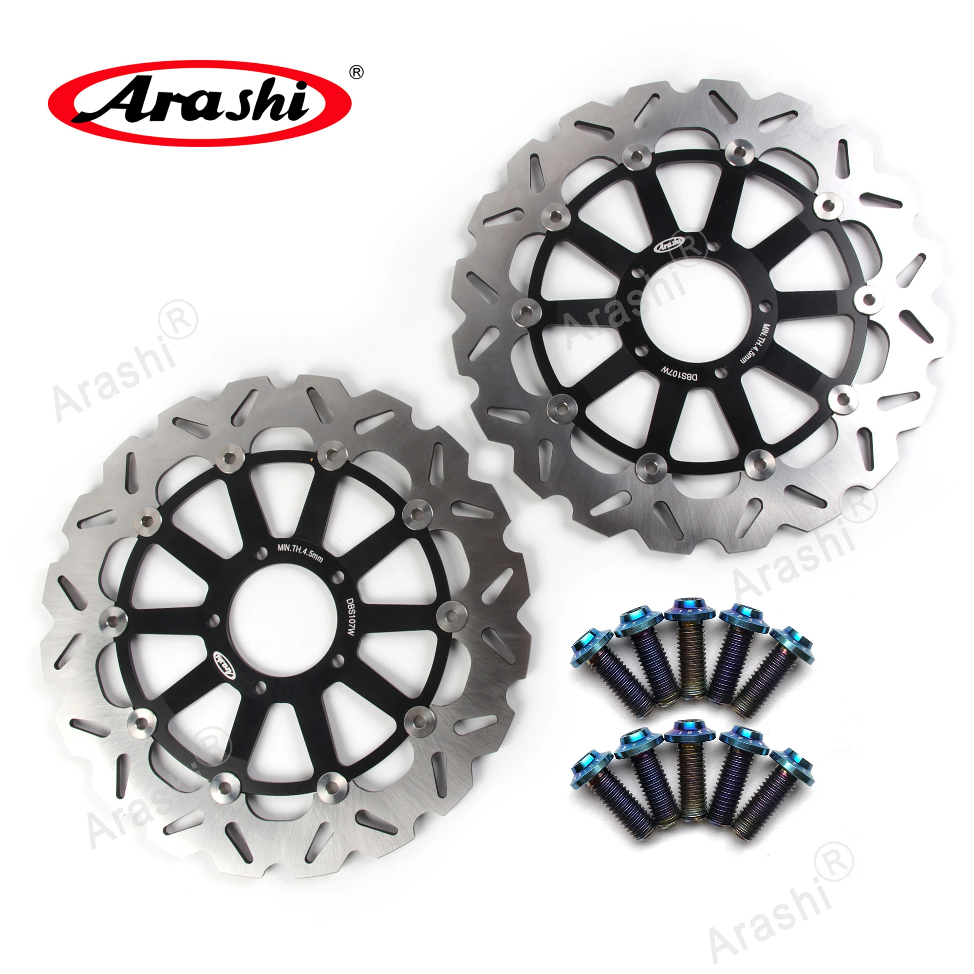 ARASHI Front Brake Rotors For DUCATI MULTISTRADA V4 1160 2021 CNC Brake Disc DIAVEL ABS / CARBON ABS 1200 2011 - 2017 2012 2013