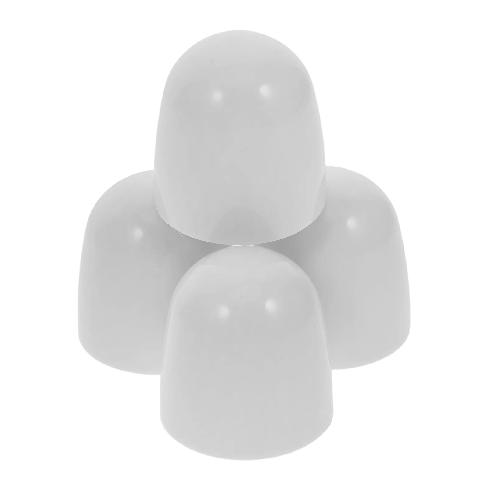 

4Pcs Universal Toilet Floor Bolt Covers Decorative Caps to Conceal Screws Bathroom Accessories for Base Fixtures Easy Clean