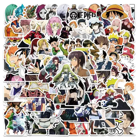 50/100/300PCS Mix Anime Stickers Waterproof DIY Graffiti Phone Laptop Luggage Guitar Notebook Cup Cartoon Stickers Kids Toy