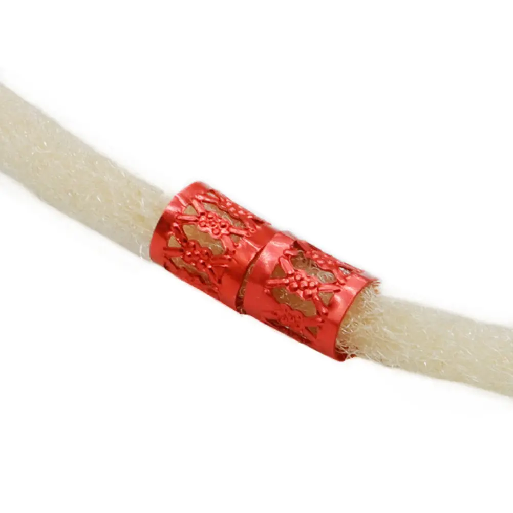 

300Pcs Aluminum Dreadlocks Braiding Beads Hollow Tube Hair Cuffs Hair Braid Rings Decoration Dreadlocks Braiding Beads