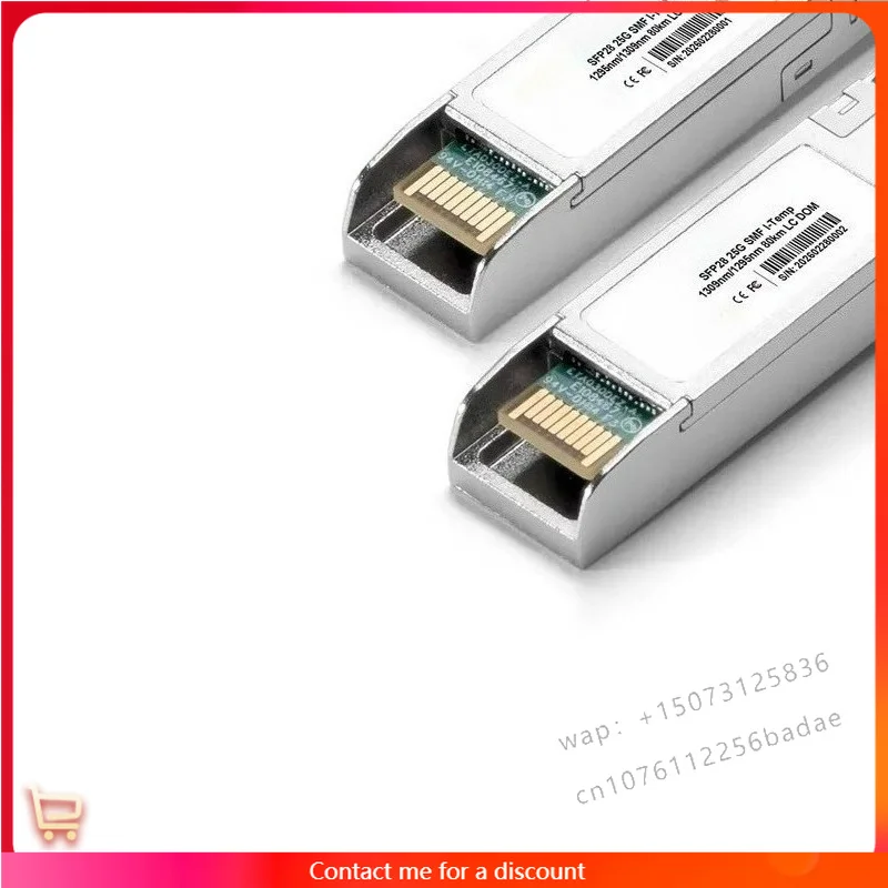 25G SFP28 BIDI 80km 1295nm/1309nm SMF Simplex LCD DDM Optical Module Transceiver SFP Bidi 25g Commercial Industrial