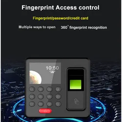 Máquina de control de acceso con huella dactilar, dispositivo de control de asistencia de huella dactilar de red, tarjeta de deslizamiento, huella dactilar, E86