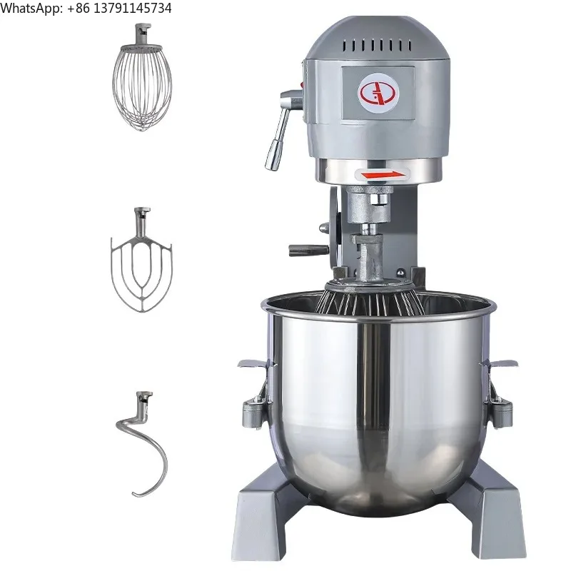 Commercial Kitchen Mixer for Pizza Shops Bakeries Planetary Dough for Cake Bread Fully Functional Grain Processing Machinery