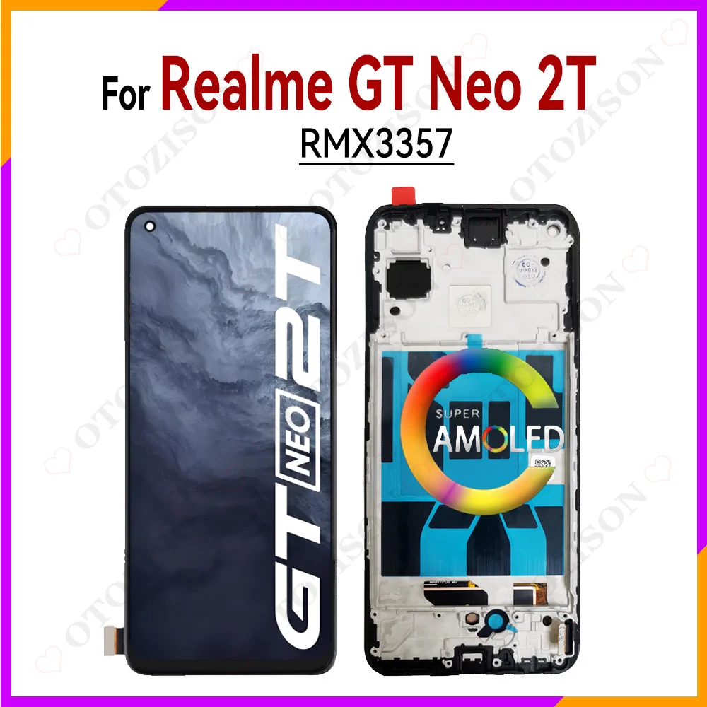 Screen For Realme GT Neo 2T 5G RMX3357 LCD With Frame Display