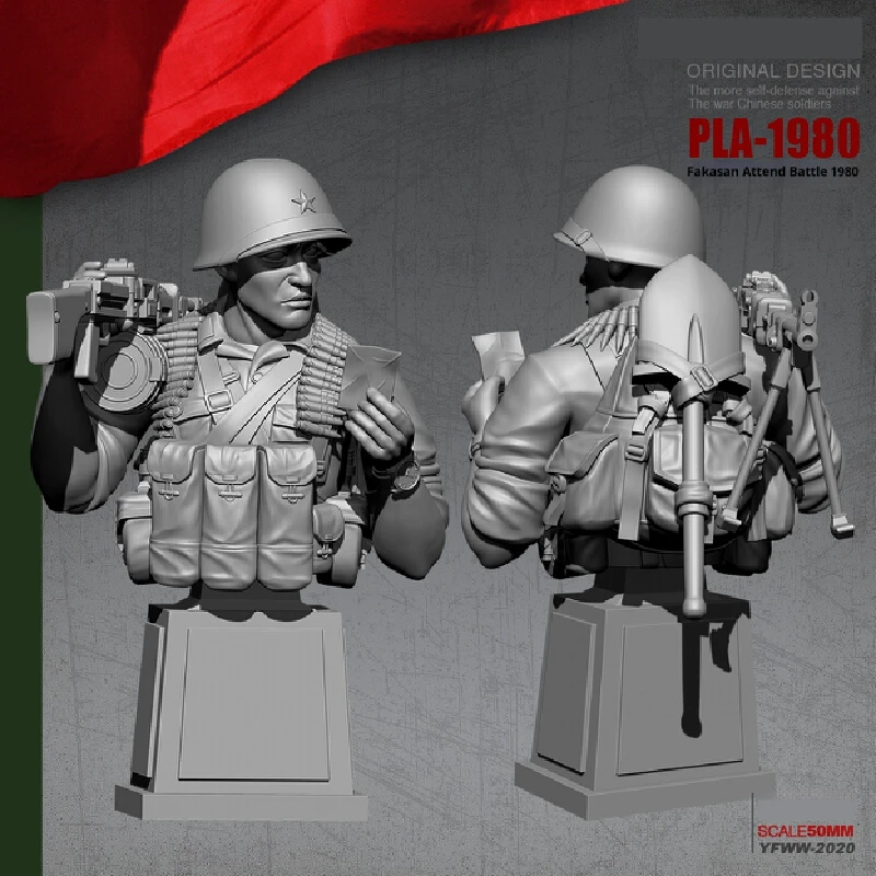 

1/18 Sniper Fighter Gunner Resin Model Figure Gk Micro Miniature 3d Printed White Model Toy Unassembled And Unpainted Kit