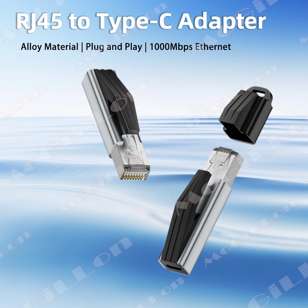 

1000Mbps USB C to Ethernet Adapter 1Gbps Gigabit Type C Female to RJ45 Male Network Converter for MacBook Pro iPhone 17 iPad XPS