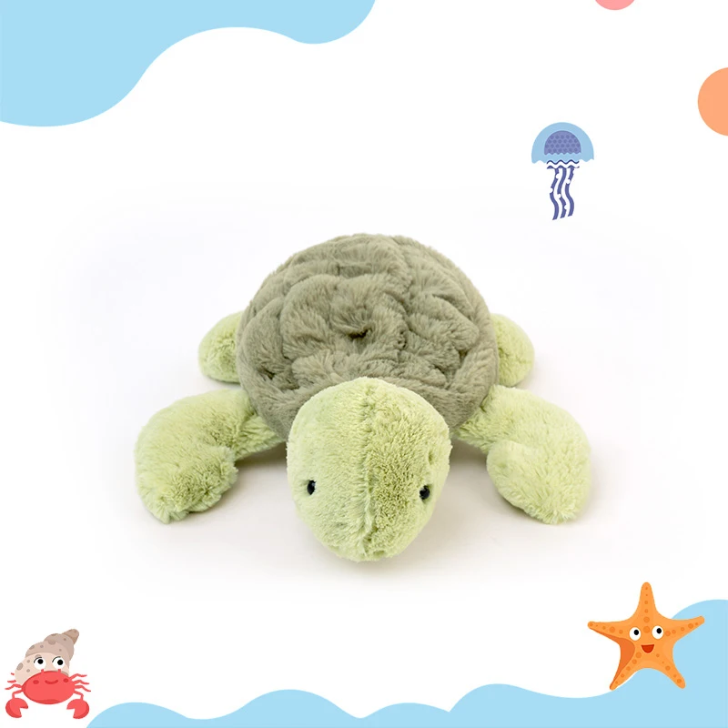 30cm Cute Weighted Stuffed Animal Turtle Plushies Green Sea Turtle Weighted Plush Toy Soft Gift Marine Theme Party Decor