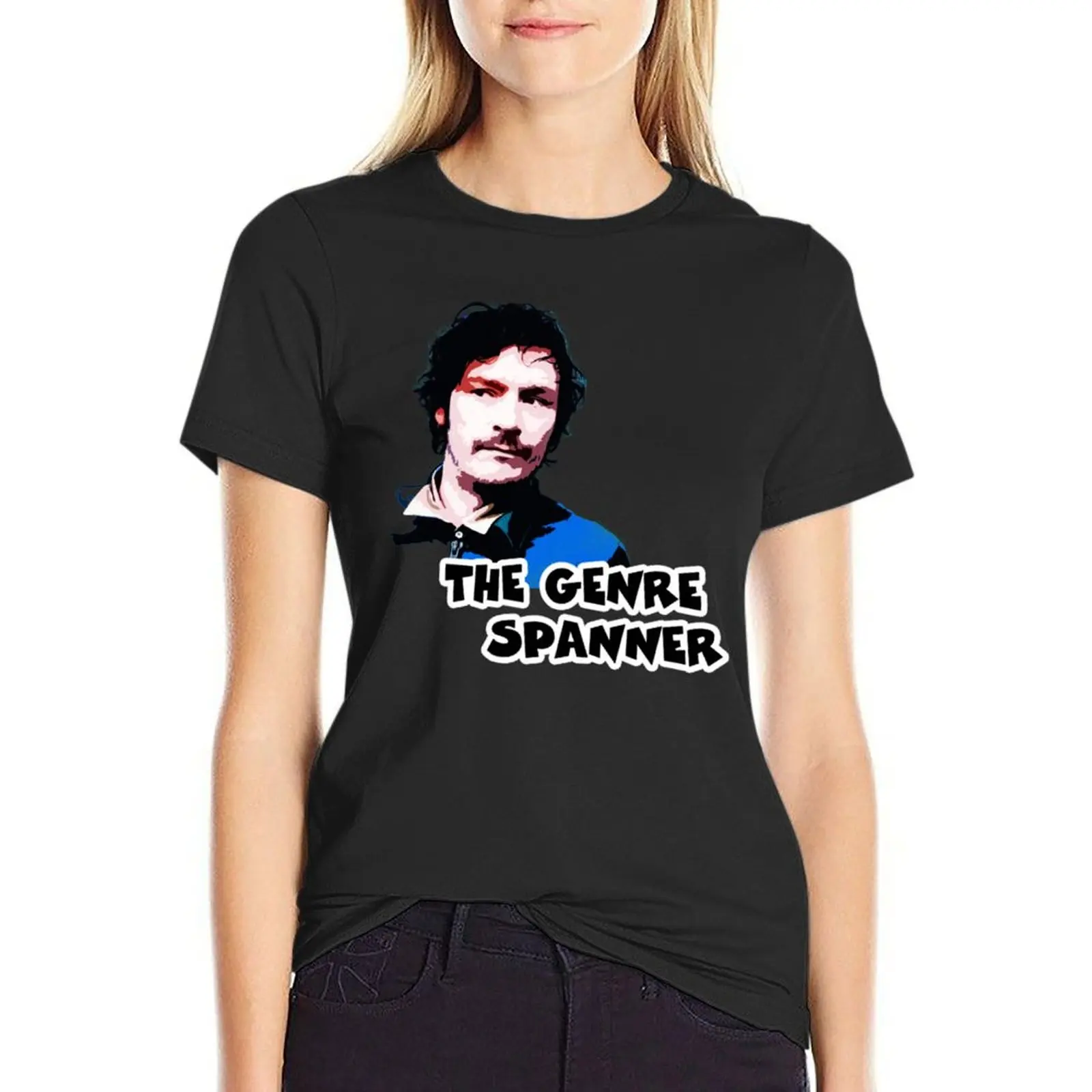 Howard Moon The Genre Spanner - Mighty Boosh T-Shirt animal prinfor Female clothing sports fans Women's tops