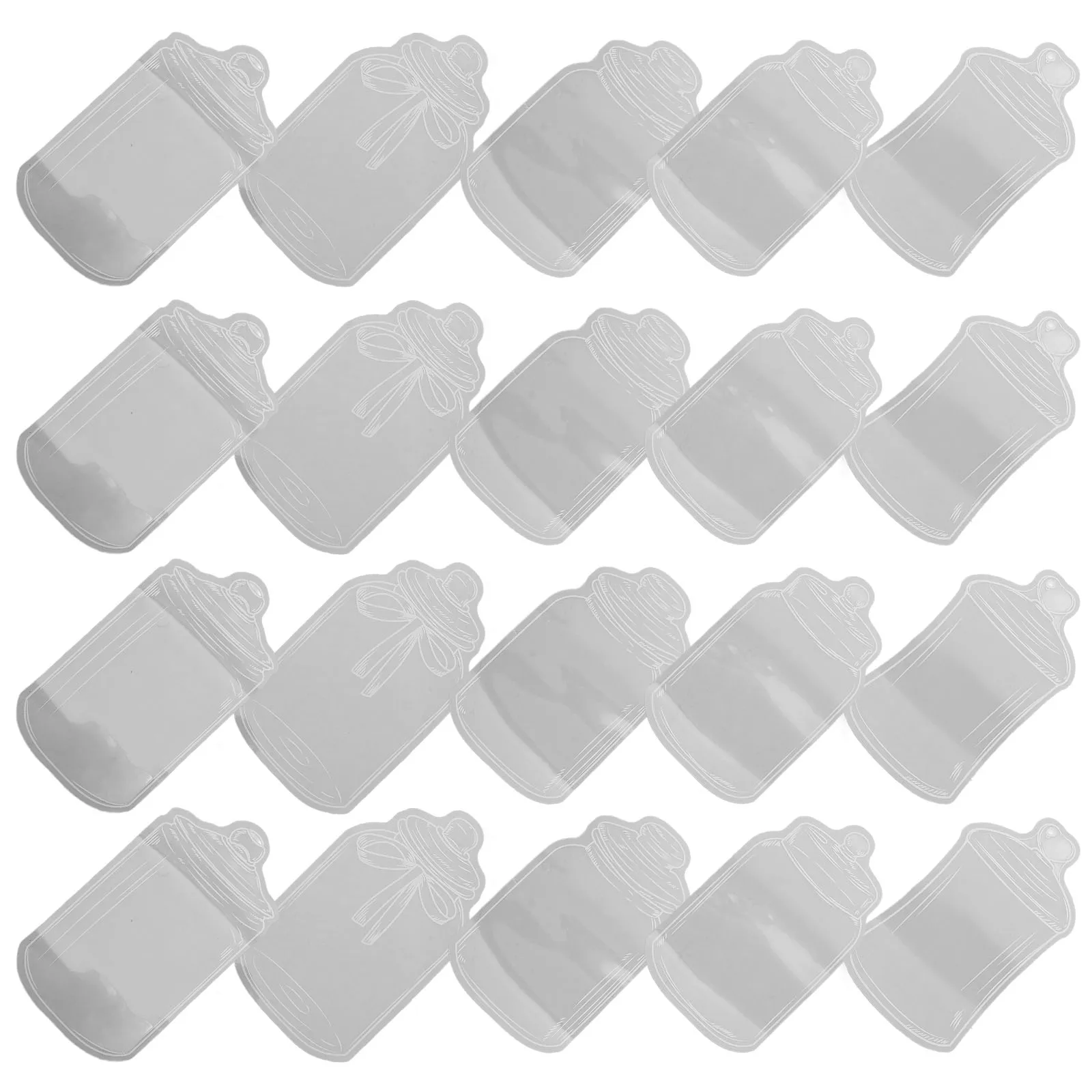 

DIY Transparent Dried Flower Bookmarks Clear Stickers Waterproof Blank Markers For Students Scrapbook Decor Pet