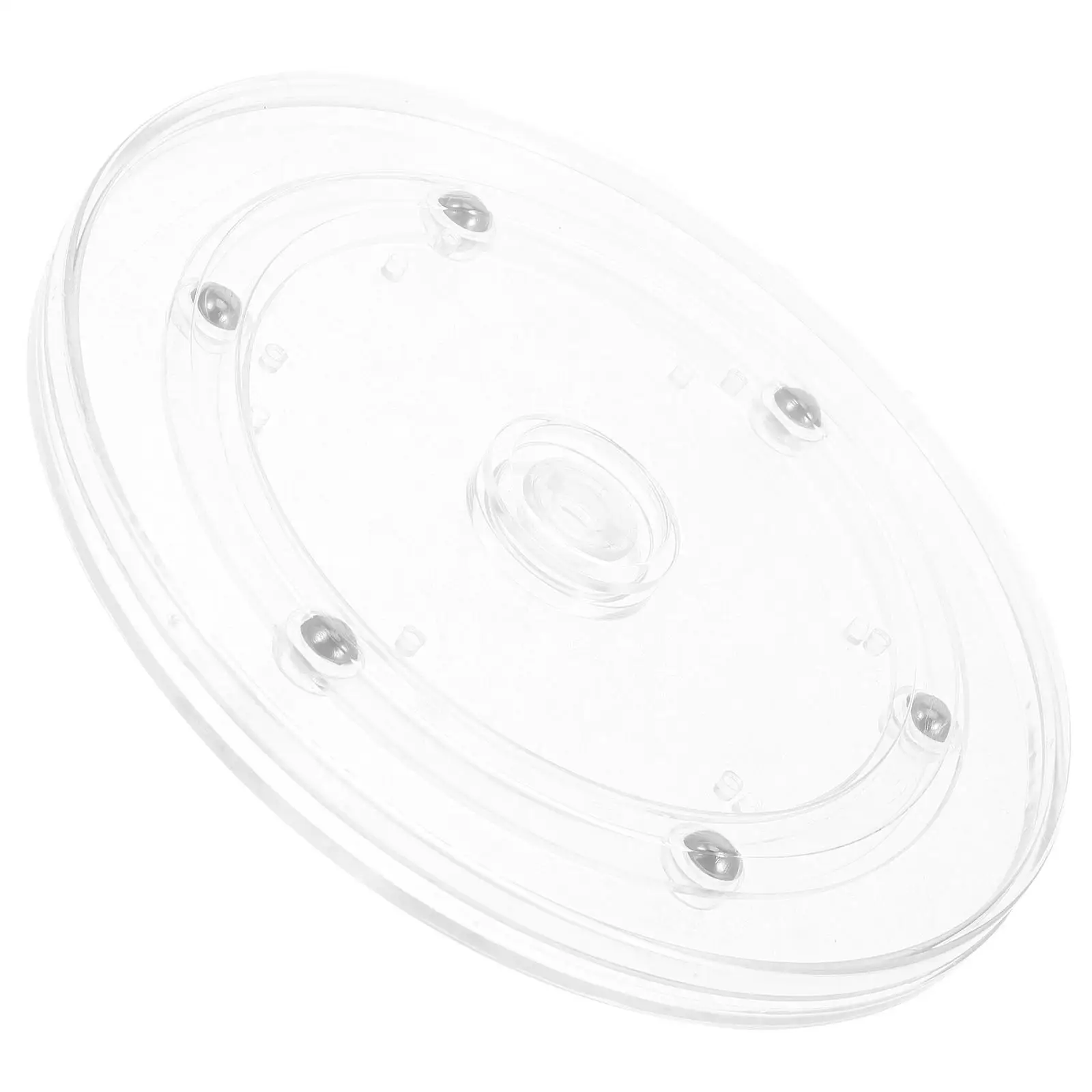 

Transparent Acrylic Rotating Display Stand 360 Degree Swivel Base Round Tray Cake Stand Spinning Organizer Shoe Display