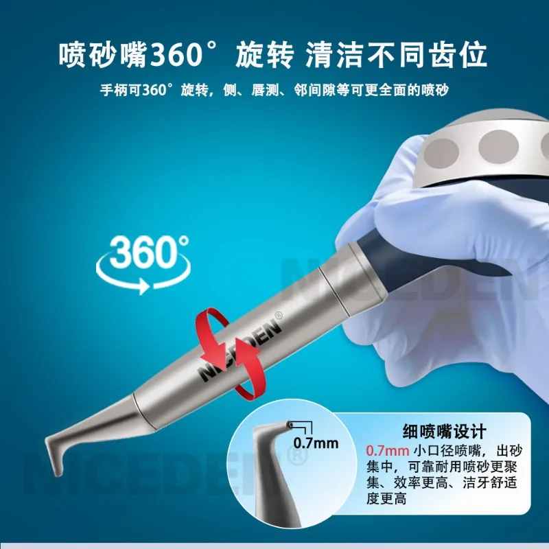 Orthodontic IPR Reciprocating Handpiece with Diamond Coated Stripping Files, Dental Interproximal Enamel Reduction Tool