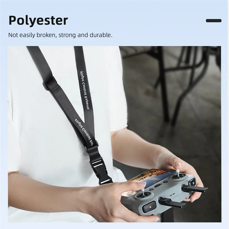 C9-Remote Control Neck Lanyard Strap With Tie Buckle Bracket For DJI RC2/RC Remote Control For Mini 4 Pro Drone Accessories