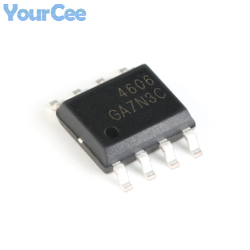 10Pcs AO4606 4606 SOIC-8 N+P Dual Channel 30V -30V 6A -6.5A SMT MOSFET (field-effect transistor)