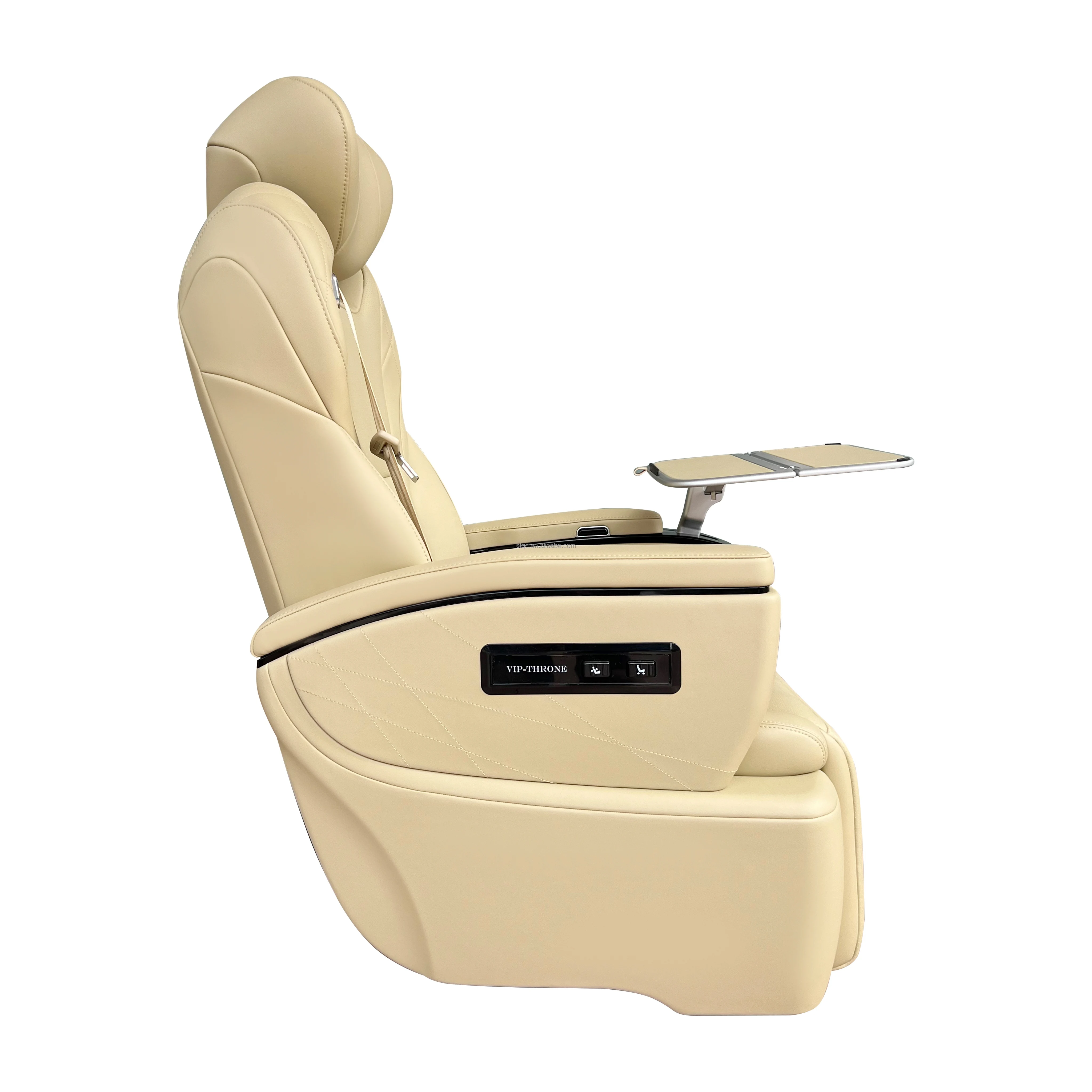 ST-VIPBZ Maybach Luxury Aviation Car Seat With Multi-Function Adjustment Premium Leather With Foldable Tray Table For Motorhome