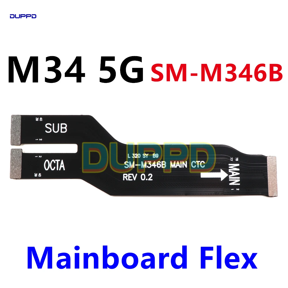 For Samsung Galaxy M34 5G SM-M346B M346 USB Charging Dock Connector  Main Motherboard Port Board Flex Cable