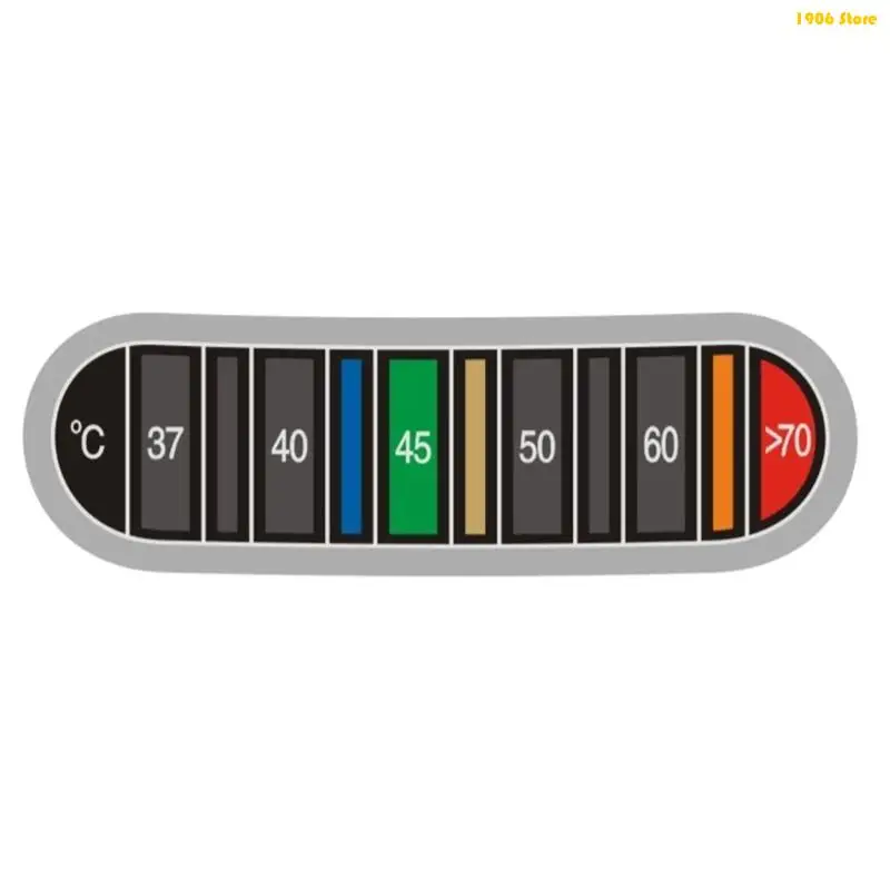 U1JB Thermometers Sticker Adhesive Thermometers Strips for Testing Water Temperature