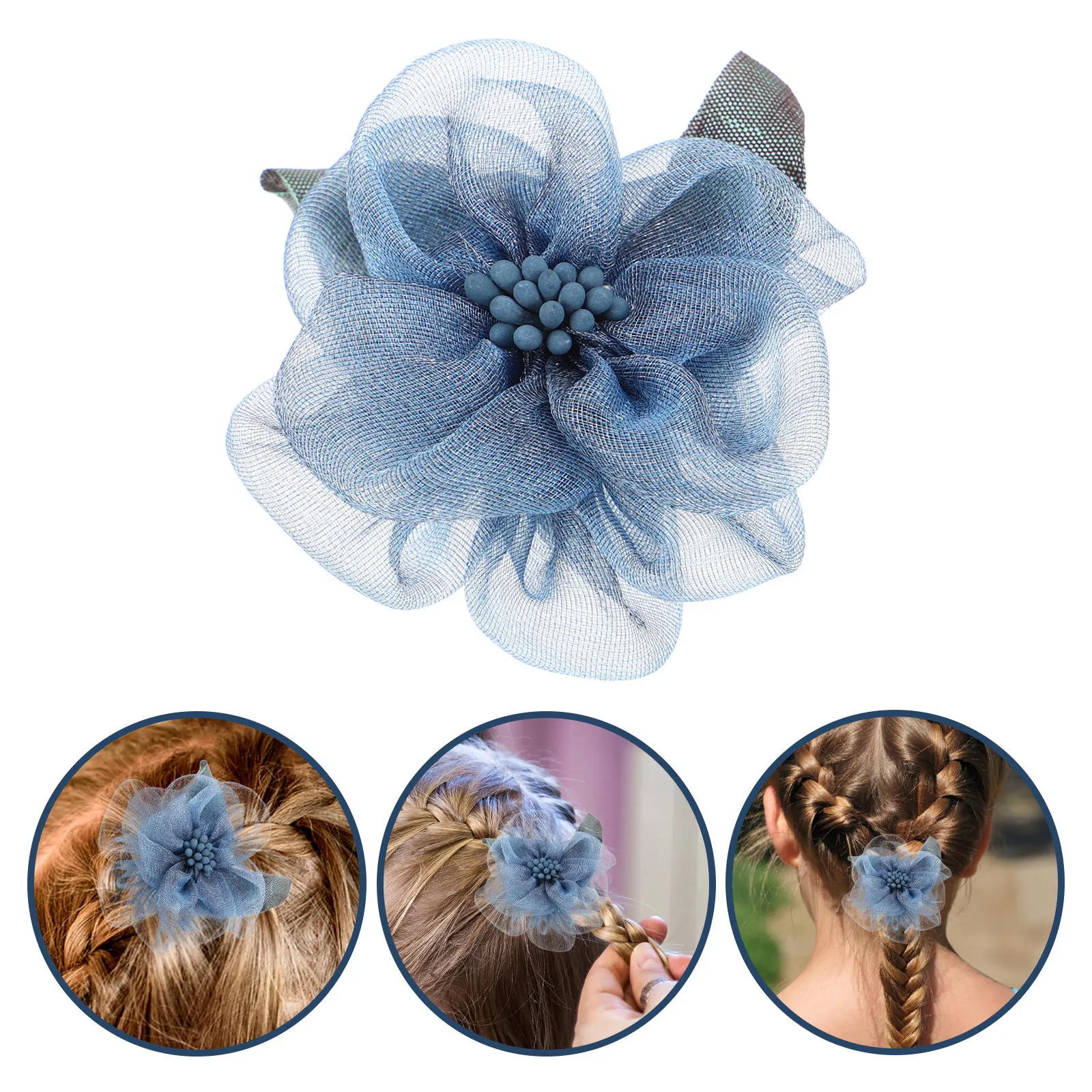 

10Pcs Handcrafted Artificial Flowers Organza Heads DIY Craft Supplies Wedding Bouquet Dress Headdress Shoe Embellishment Faux