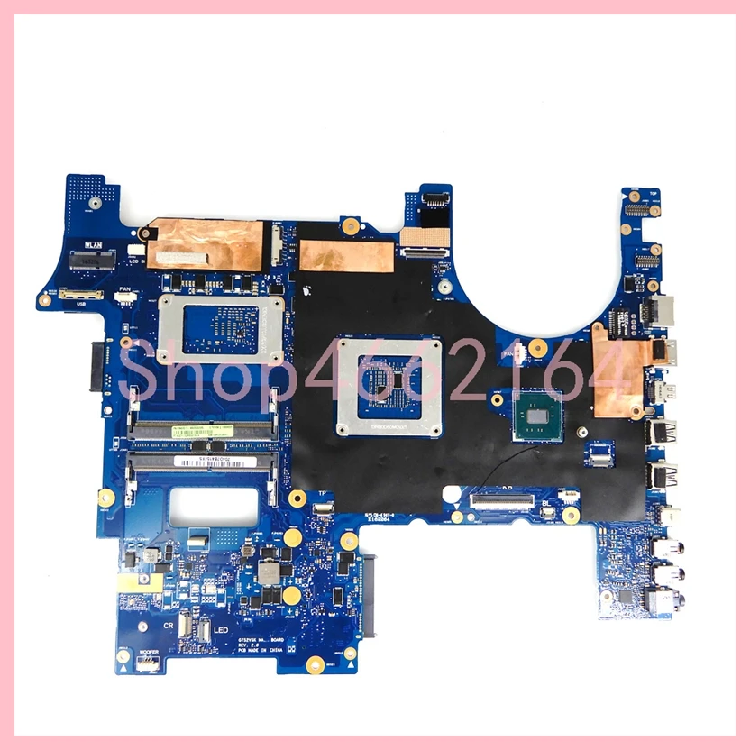 G752VSK  i7-7700HQ CPU GTX1070-V8G Mainboard For ASUS ROG G752VSR G752V G752VT G752VS G752VM G752VY GFX72V Laptop Motherboard