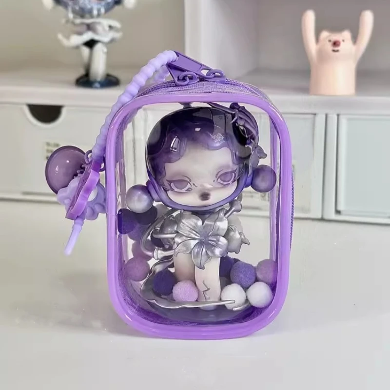 Transparent Mystery Box Storage Case Organizer Box Keychain Bag Storage Pouch Keychain Wallet Thicken Toy Doll Gifts Bag