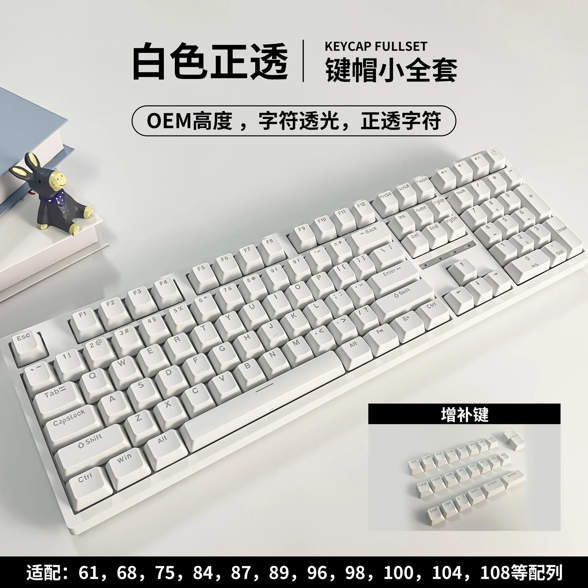 130 Keys OEM Profile Double Shot PBT Keycap Mechanical Keyboard Keycaps RGB Backlit For Cherry Mx Switch Gaming Keyboard Key cap