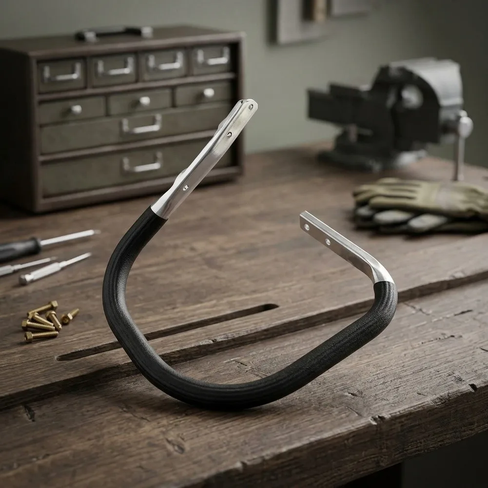 Steel Handlebar for HUS61 Series Including Models 66 266 268 272 Ergonomic Curved Design Supporting Precise Equipment Control