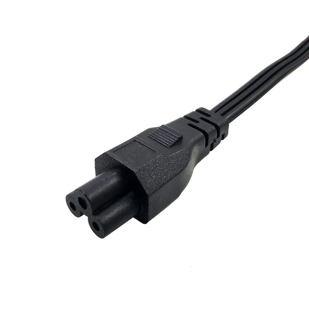 18AWG US 3 Prong Plug to IEC 320 C5 Power Adapter Lead Cable 1.2m American Standard AC Power Cord For Notebook