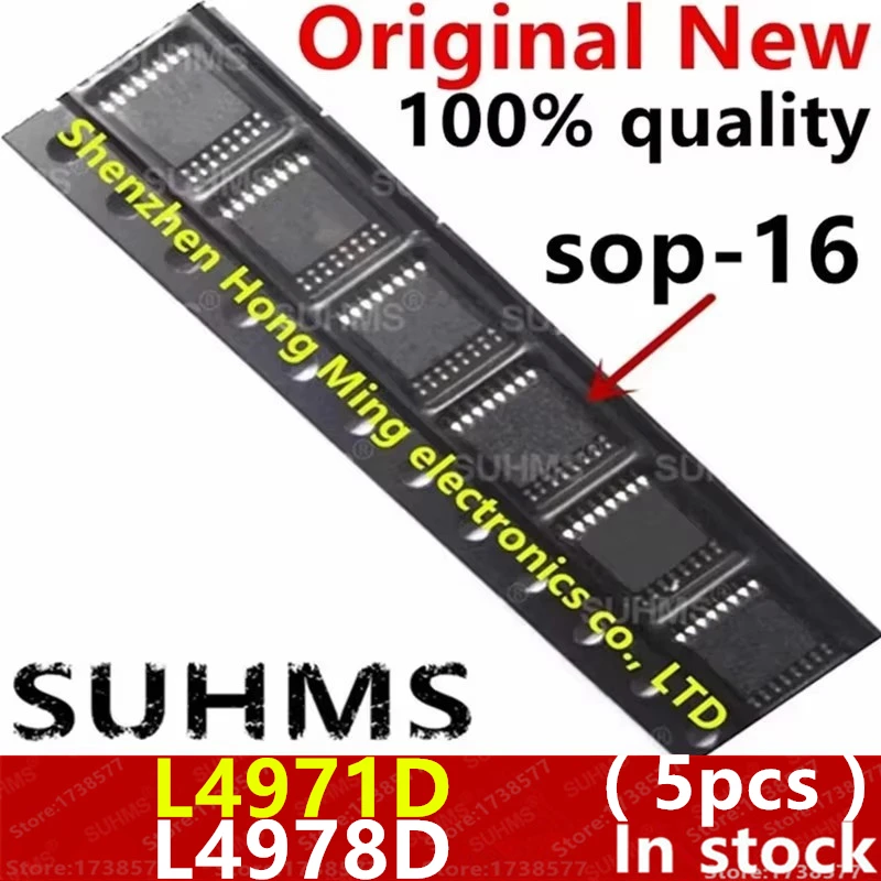 (5piece) 100% New L4971D  L4978D L4971D013TR L4978D013TR sop-16 Chipset