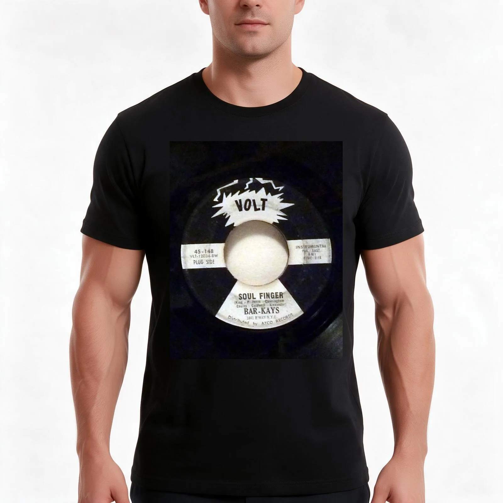 Soul Finger, Bar Kays, 45, Promo, Soul, Funk, Memphis T-Shirt, Summer Casual Cotton Tee, Oversized Streetwear Tops, 100% Cotton