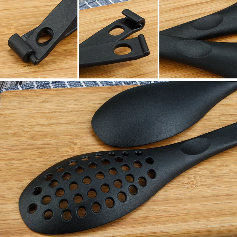 3-In-1 Cooking Spoon Salad Tongs Detachable Food Clamp Spatula Tongs Practical Heat-Resistant Easy To Clean Food Salad Clip