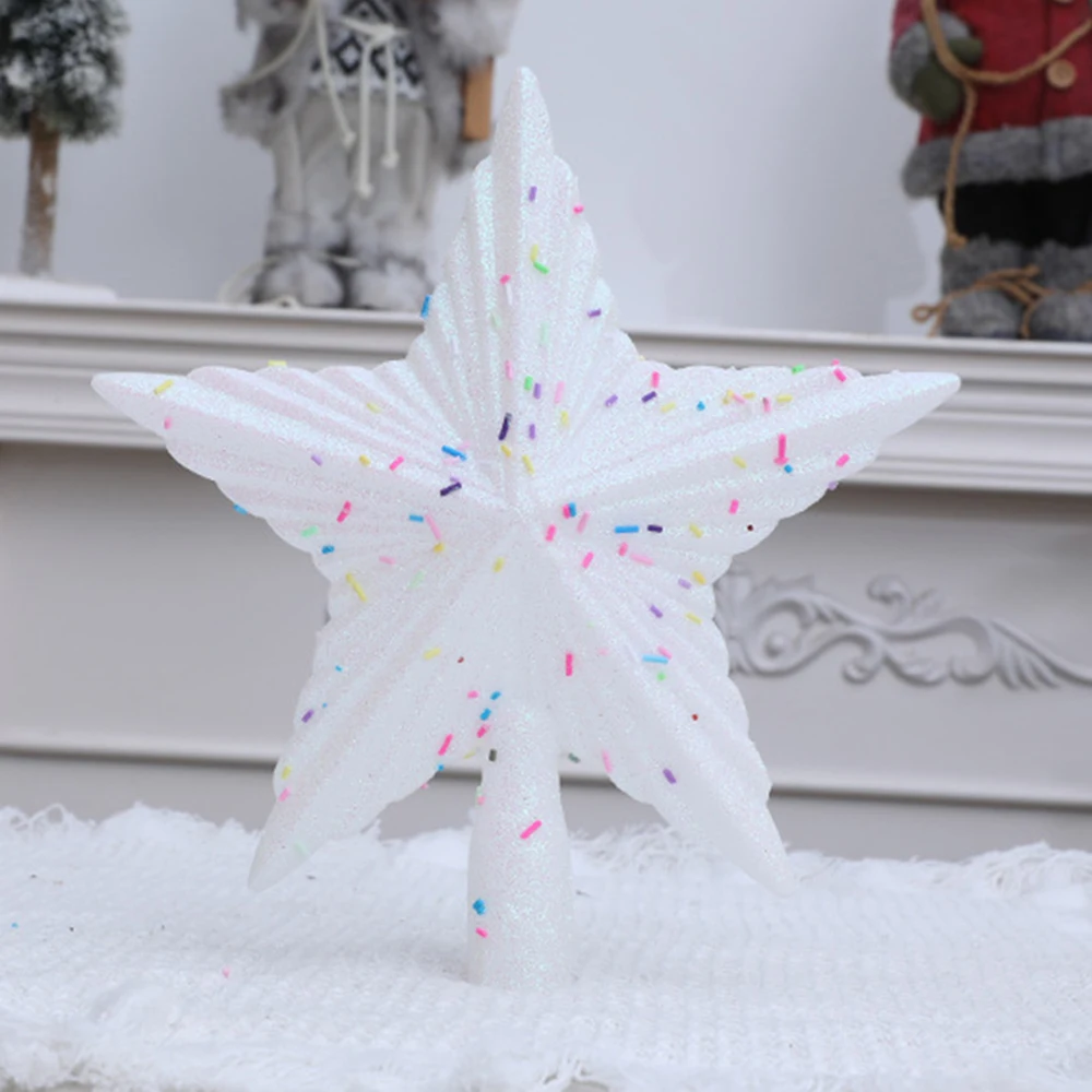 عيد الميلاد الوردي البنتاغون أعلى ستار شجرة توبر رائعة نجمة شجرة عيد الميلاد الصغيرة عيد الميلاد ستار توبر زينة عيد الميلاد