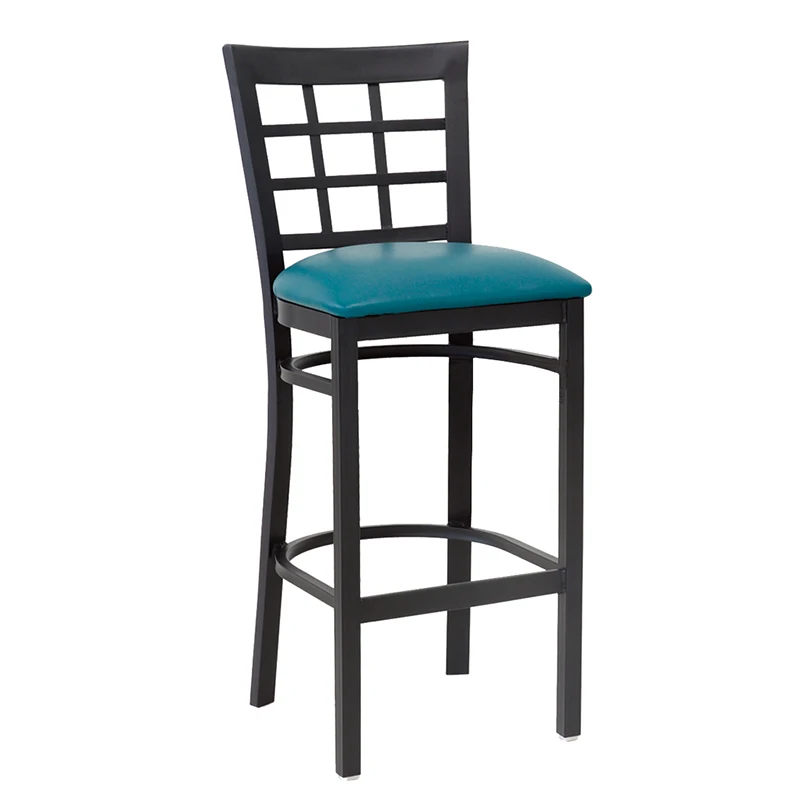 

Modern Restaurant Hotel Upholstery Seating Chairs PU Leather Cover For Dinning Room Waterproof Leather Customized Bar Stool