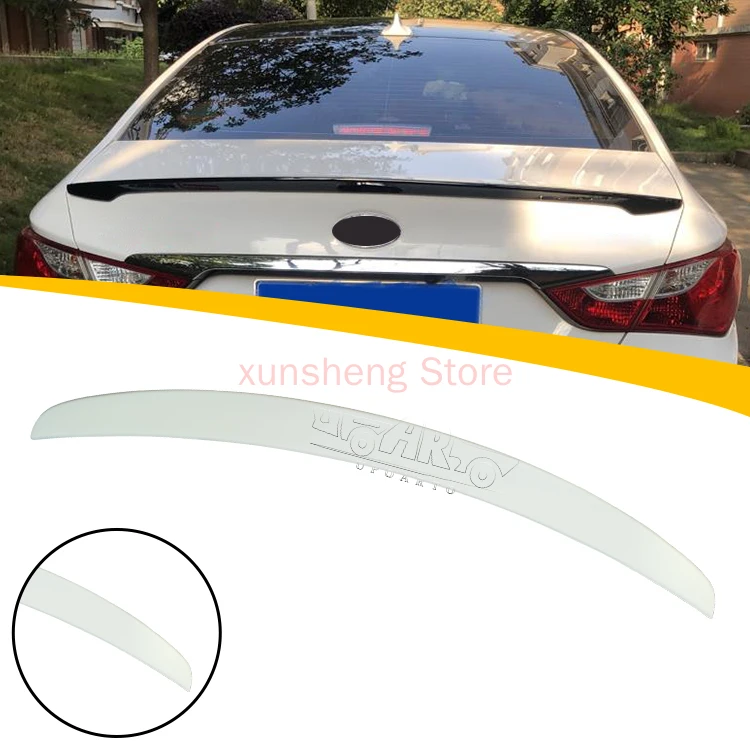 Professional Car Spoilers Manufactory ABS Glossy black Rear Lip Spoiler For Hyundai Sonata 8 YF 2011 2012 2013 2014