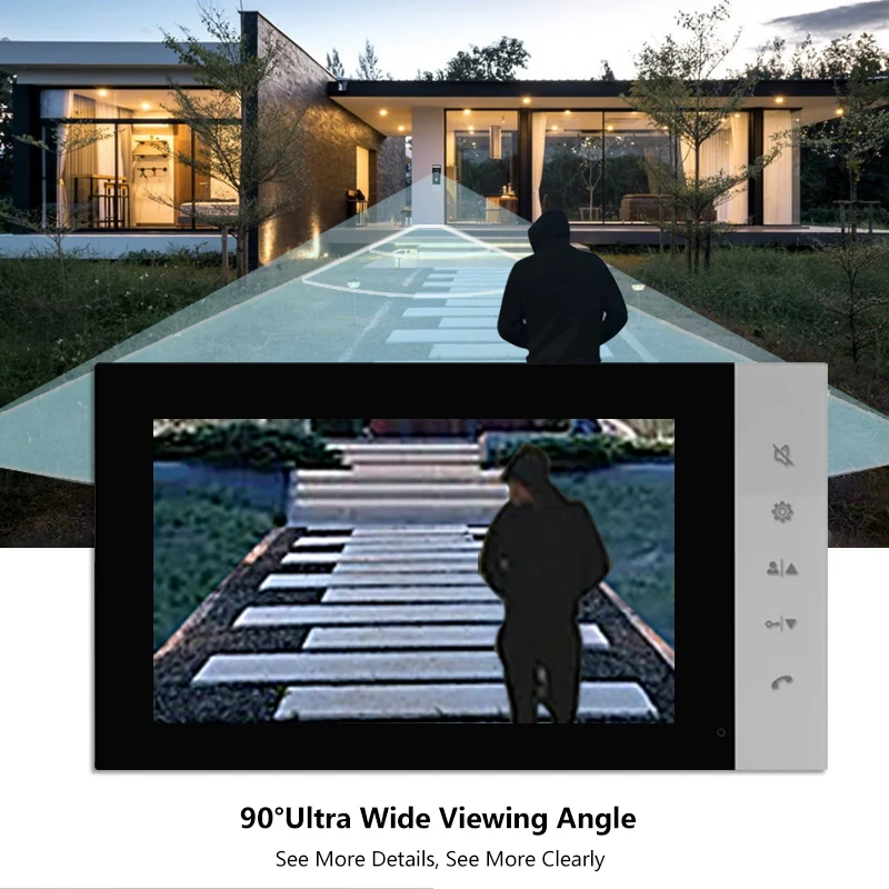 Visual Doorbell Home Wired Monitoring Intercom Villa High-definition Intelligent Night Vision Electronic Access Control System