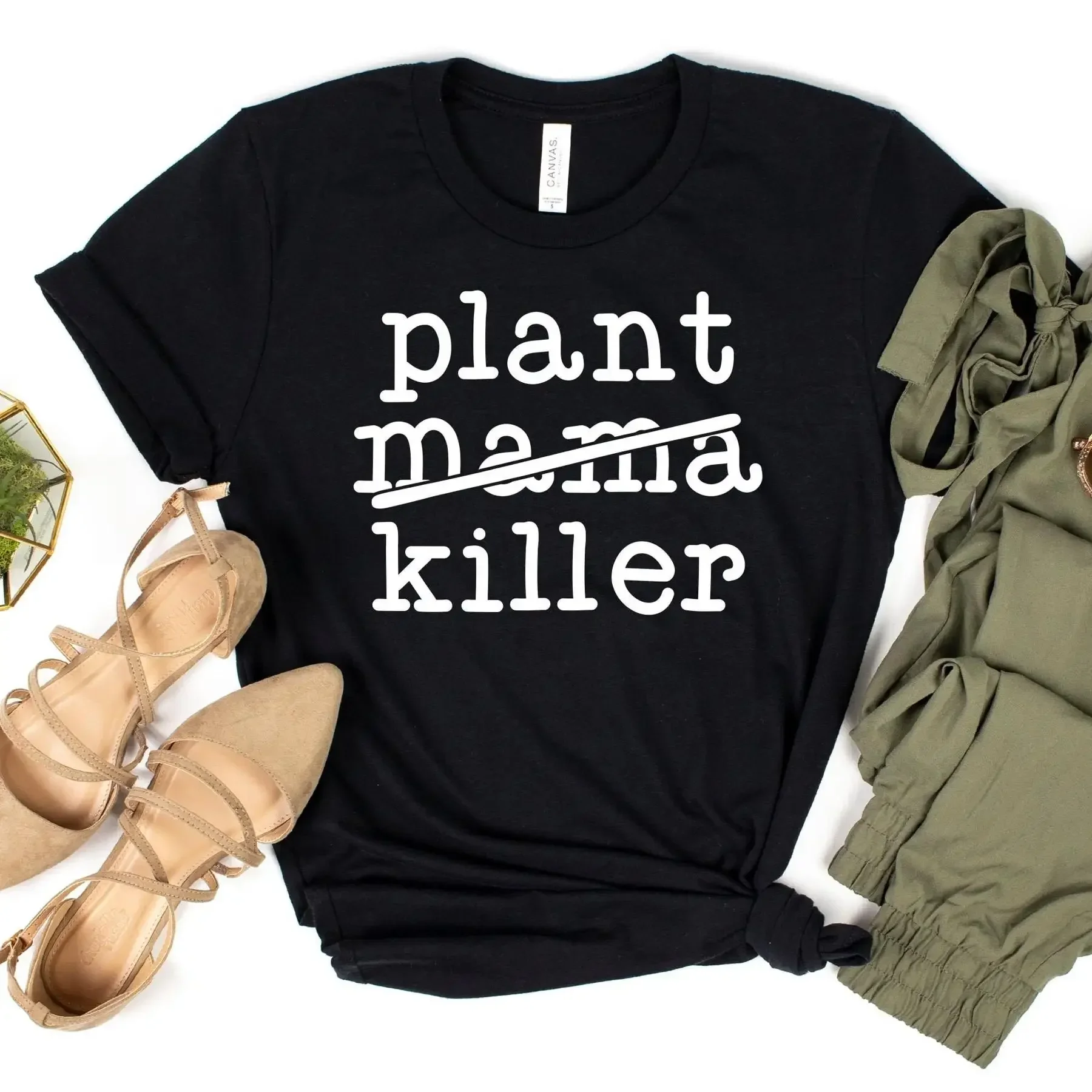 Plant Killer T Shirt Mom Mama Parenthood Gardening Lover Garden For