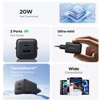 20W GaN Charger PD3.0 QC3.0 Mini USB C Phone Charger For iPhone 16 15 14 Pro Max Samsung S25 Xiaomi Tablet iPad Air Pro