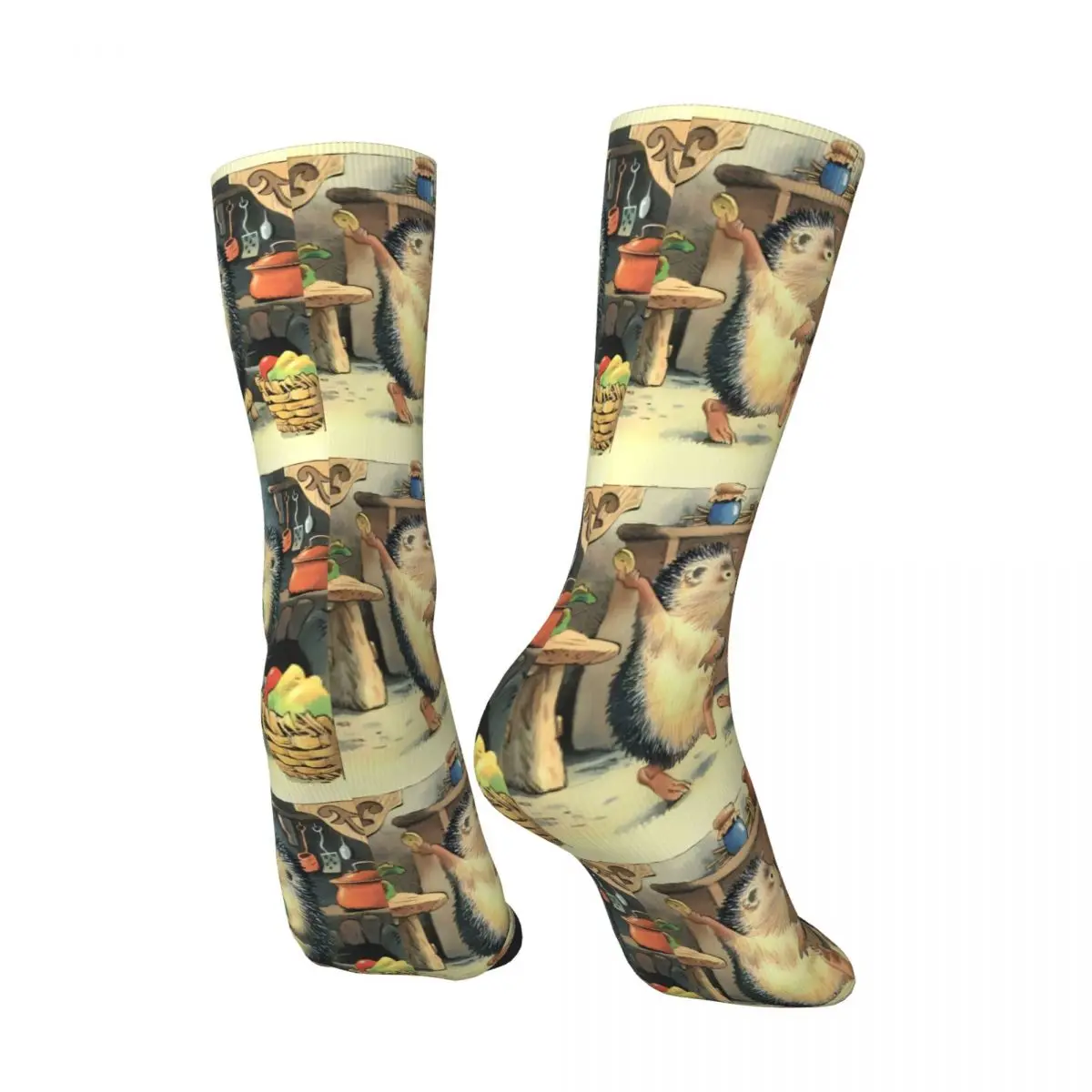 Hedgehog Sock Printed Man Polyester