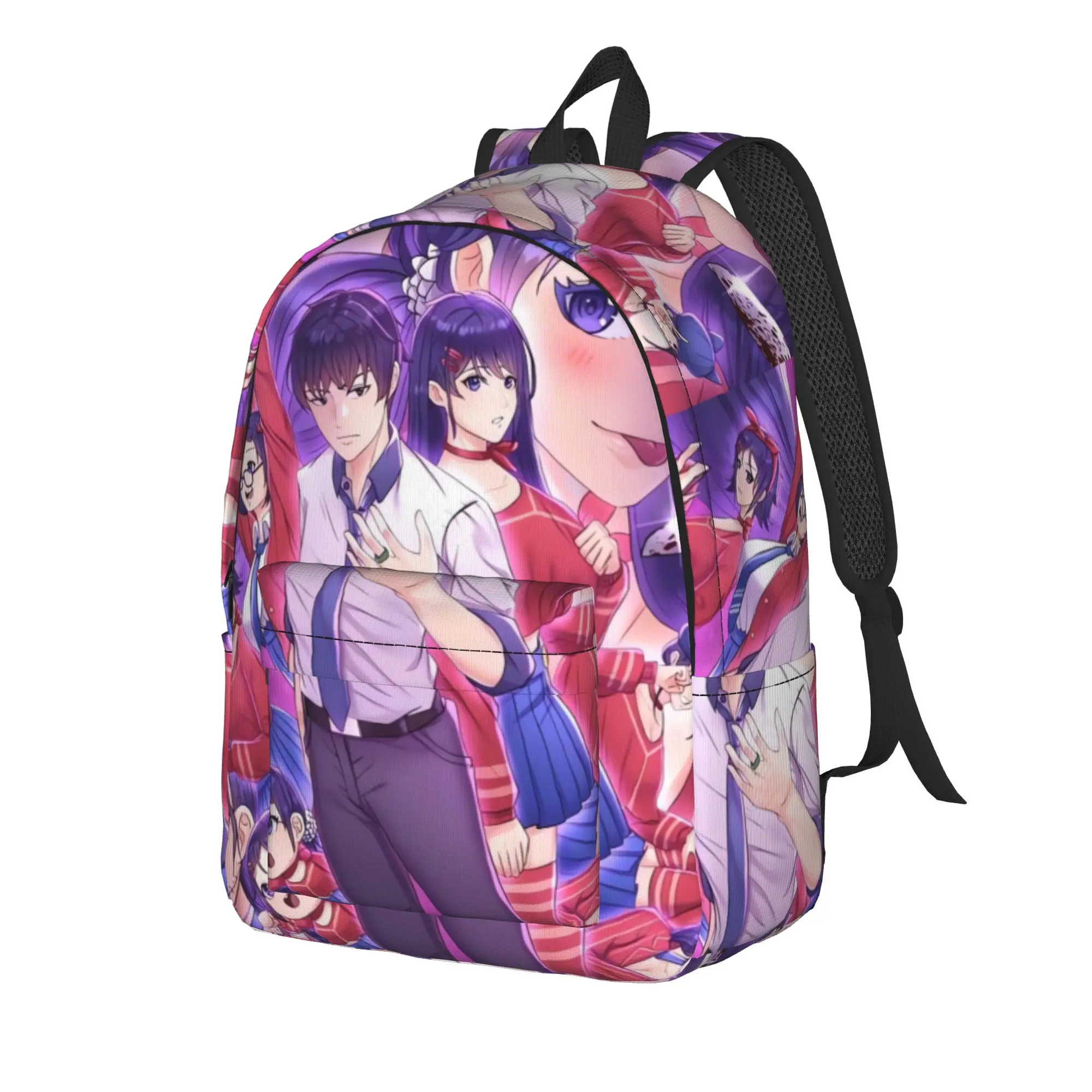 Game Miside Series Print Backpack  Boy Girl Polyester College Backpacks Print Casual School Bags Rucksack