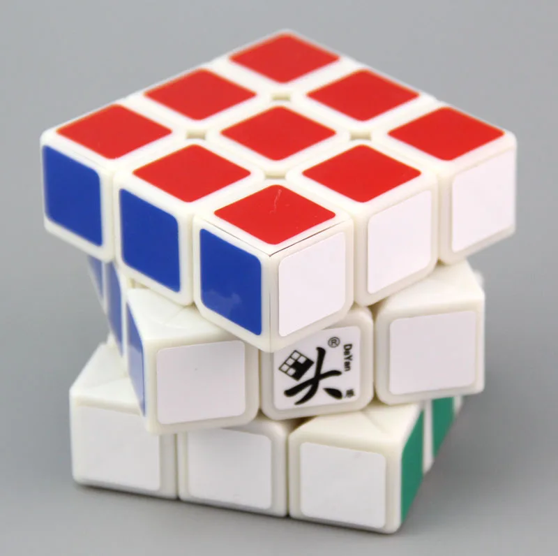 DAYAN Fourth-Generation Reincarnation 3x3 Cube Black and White colorful collectible Cube Children's educational toy