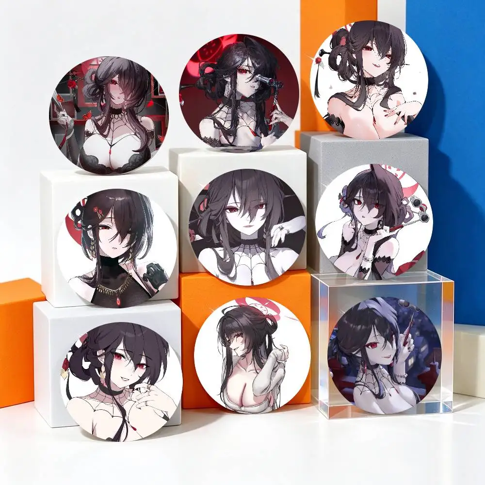 Kokuriko Anime Game B-Blue Archive Pins Brooch Cartoon Badge For Friend Backpack Clothes Collect Accessories Jewelry Gift