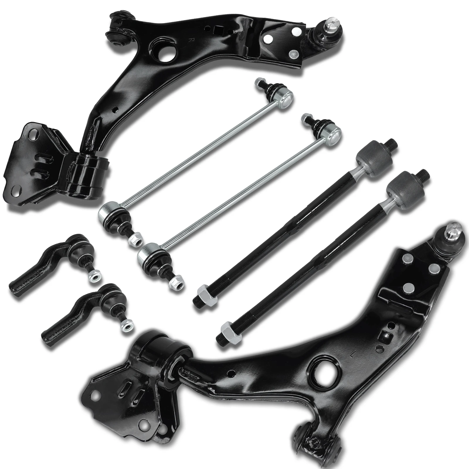 

AzbuStag 8Pcs Front Lower Left Right Control Arm Sway Bar Link for Ford Escape 2013-2018 CV6Z3079C CV6Z3078C K750554 ES800955