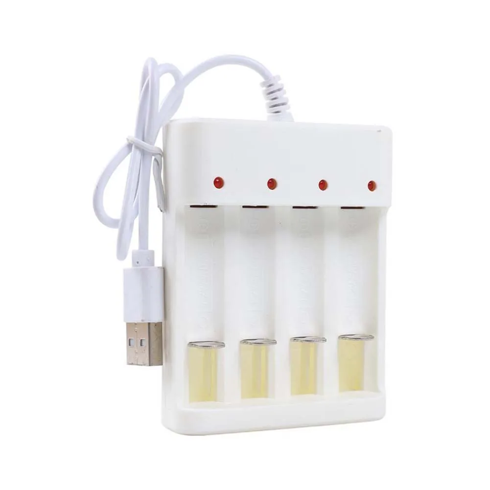 Efficient USB Charger for AA/AAA Batteries 4/6/8 Slot Options Safe Charging with Heat Dissipation and Protection