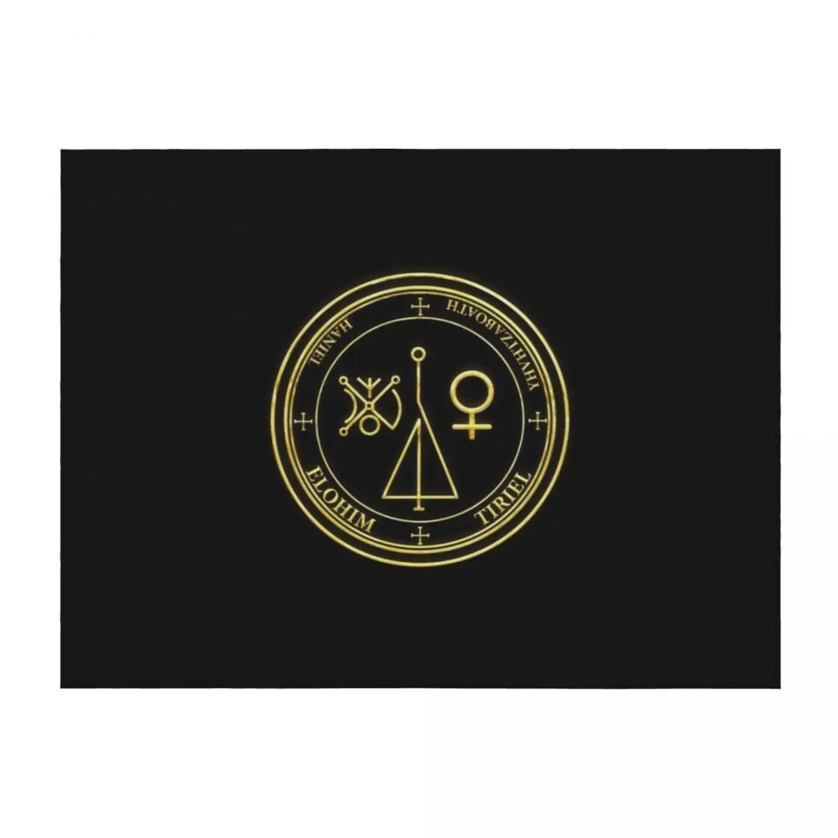 

Archangel Haniel Seal Seal Of Archangel Haniel T-shirt Throw Blanket Sofa Throw Summer Hairy Softest Blankets