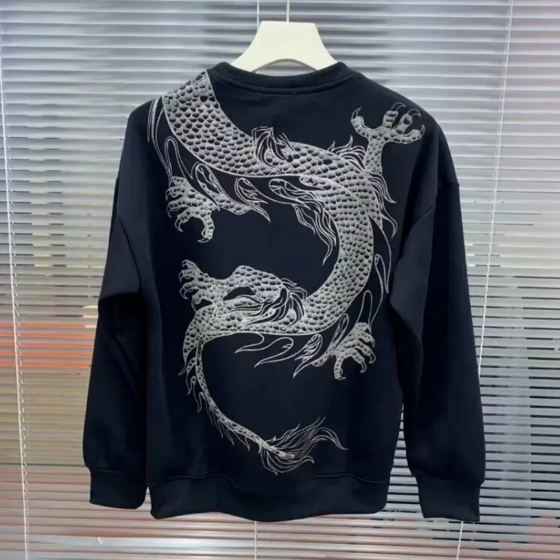 

3D Print Chinese Dragon Graphic Men's Sweatshirt Autumn Winter Daily Casual Comfortable Pullover China Cultural Element Clothing