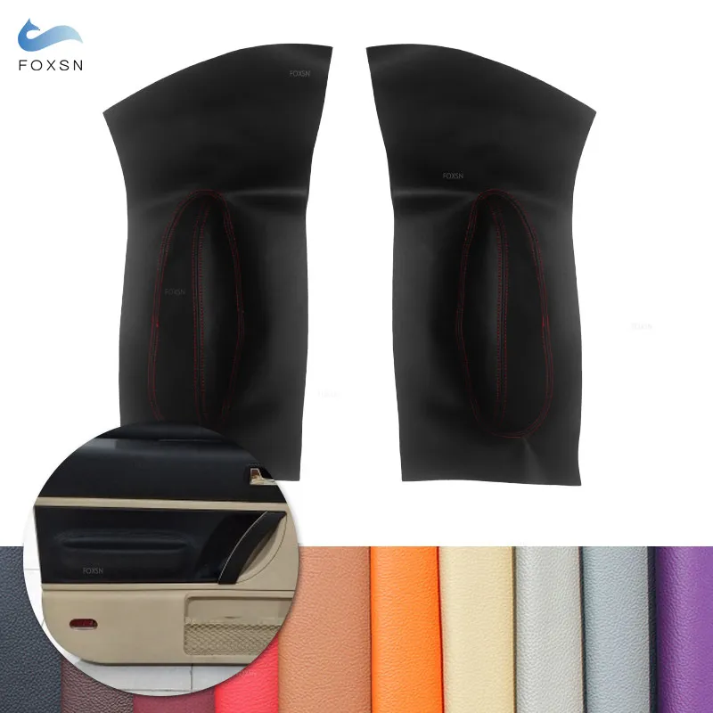 For VW Beetle 1998 1999 2000 2001 2002 2003 2004 2005-2010 Car Interior Trim Microfiber Leather Front Door Armrest Panel Cover