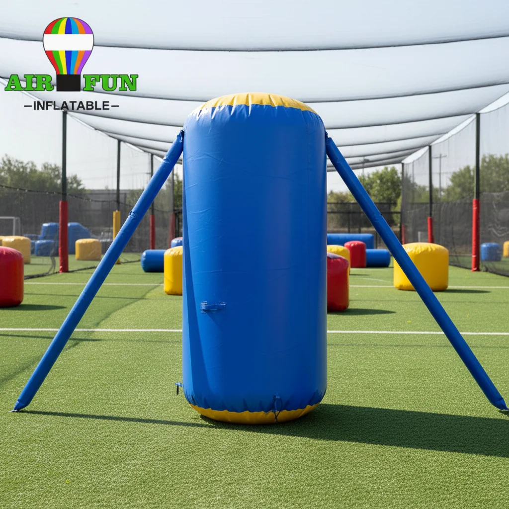 AIRFUN Outdoor Inflatable Beam Paintball Bunker Structure for Games