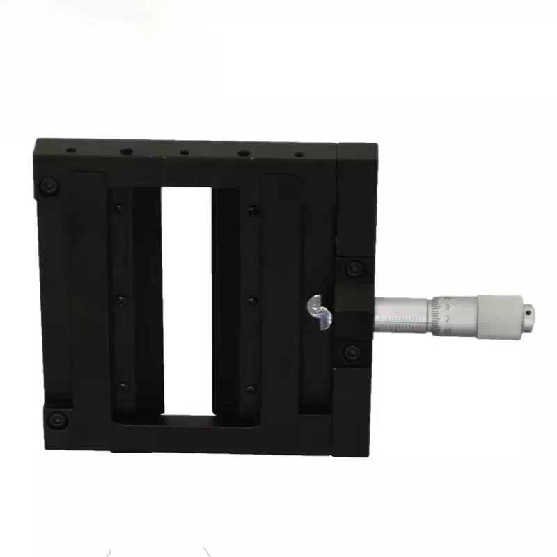Optical Slit Manual Adjustable Shutter, Variable Slit Width Diaphragm Holder, Luminous Flux Filter Adjustment Frame