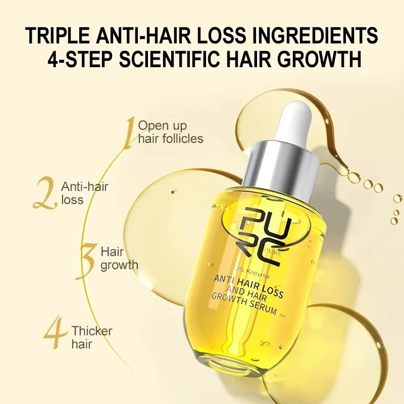 Hair Growth Serum Fast Growing Hair Essential Oil Beauty Hair Care Dense Regrowth Ginger Promoting Regeneration